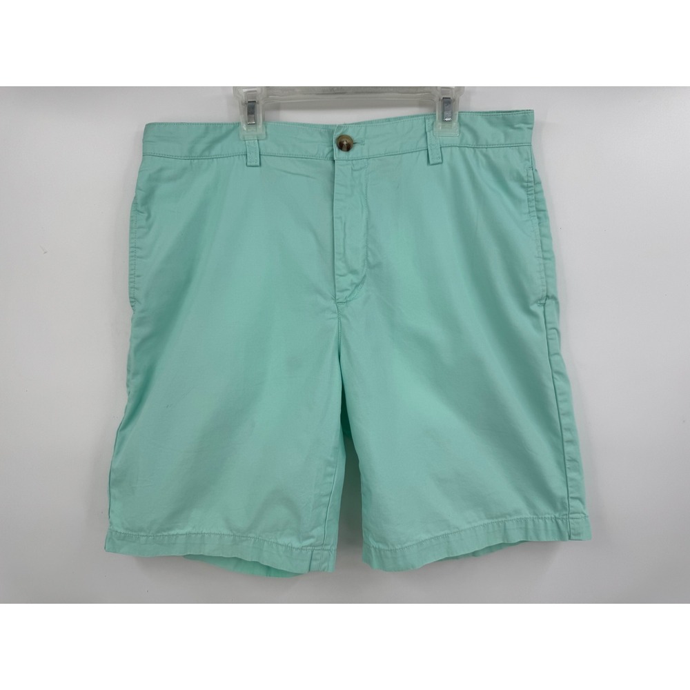 Vineyard Vines Mens 33 Mint Green Cotton Club Shorts Seafoam 9 Inch Inseam
